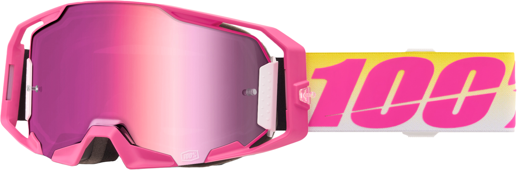 100-PERCENT Armatic Goggle Sellars Mirror Pink Lens