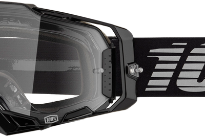 100-PERCENT Armega Goggle Black Clear Lens - Eyewear