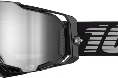 100-PERCENT Armega Goggle Black Mirror Silver Lens - Eyewear
