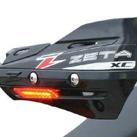 Zeta Armor-guard Xc Protector W/flasher White - Black - Snowmobile Collection