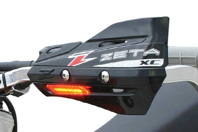 Zeta Armor-guard Xc Protector W/flasher White - Black - Snowmobile Collection