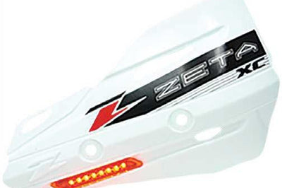 Zeta Armor-guard Xc Protector W/flasher White - Snowmobile Collection