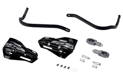 Zeta Armor Handguard Xc Kit For 28.6mm Bar Black/white - Black/Black - Snowmobile Collection