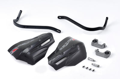 Zeta Armor Handguard Xc Pro Kit 28.6mm Bar U-clamp Black/white - Black/Black - Snowmobile Collection