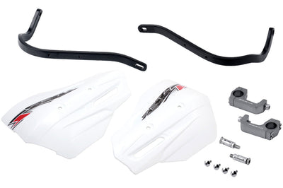 Zeta Armor Handguard Xc Pro Kit 28.6mm Bar U-clamp Black/white - Black/White - Snowmobile Collection
