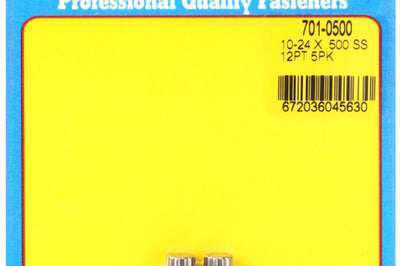 ARP 10-24 x.500 12pt SS bolts - Engine Components