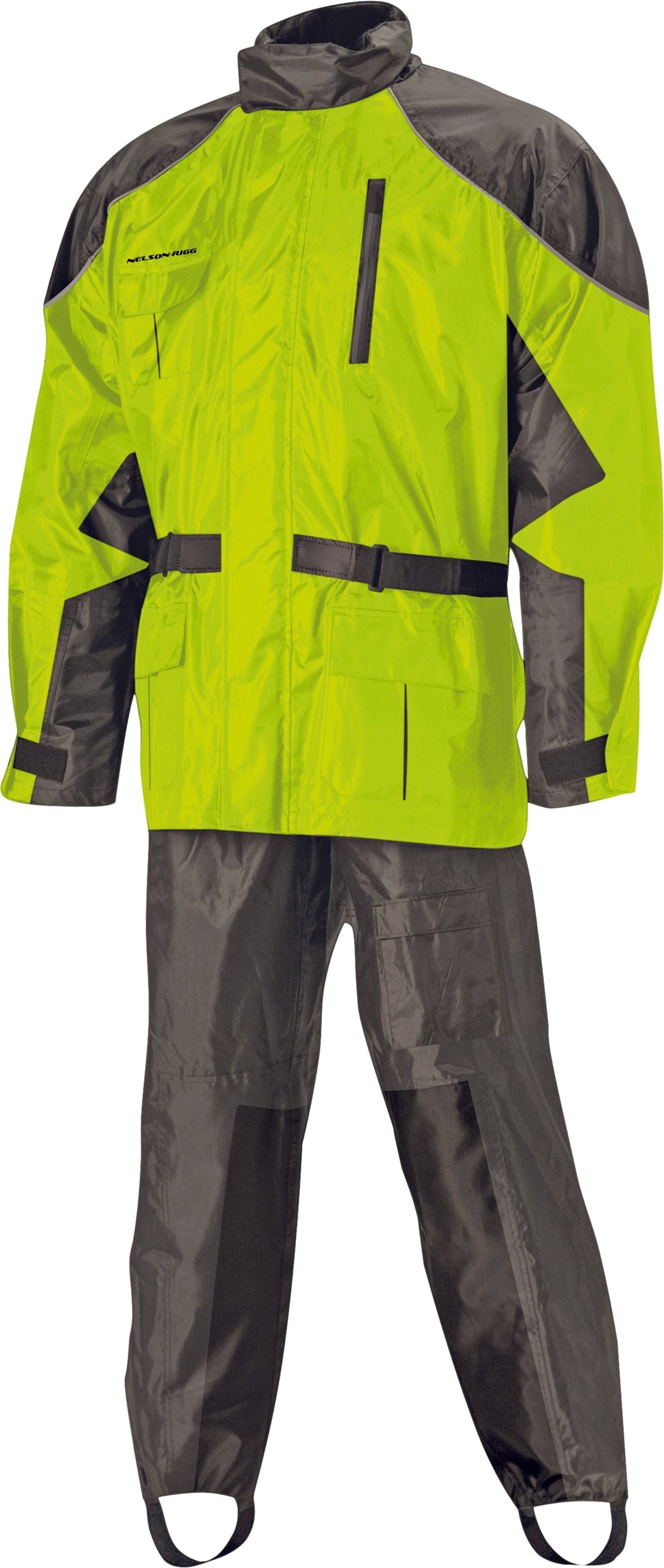 Nelson-rigg As-3000 Aston Rain Suit Orange X - Hi-Vis Yellow / X-Large
