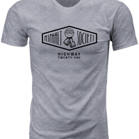 Highway 21 Asphalt Society Tee Heather Grey 3x - Black / Small - Harddrive Products