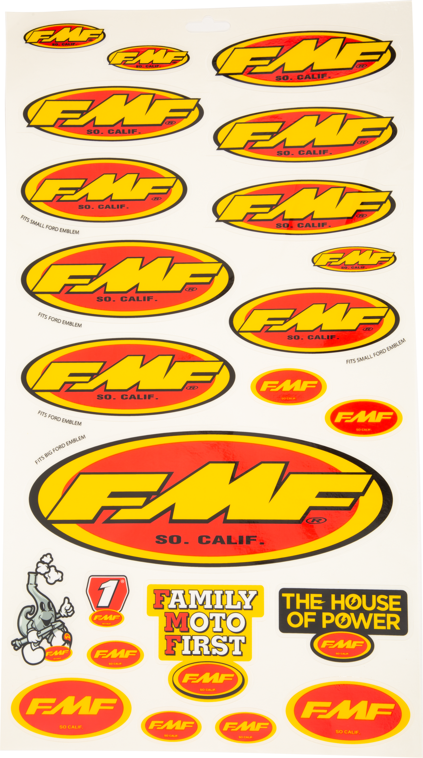 Fmf Assorted Sticker Sheet - Offroad Collection