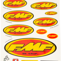Fmf Assorted Sticker Sheet - Offroad Collection