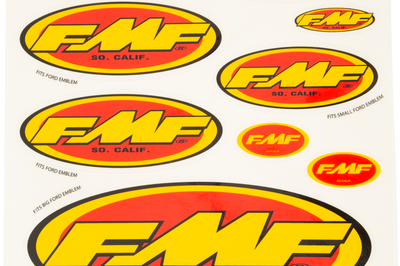Fmf Assorted Sticker Sheet - Offroad Collection