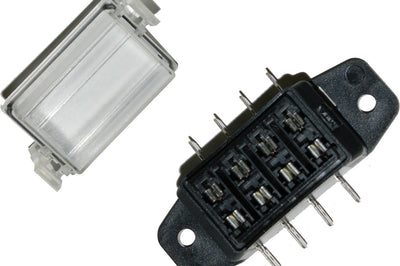 Namz Custom Cycle Atc 4-way Fuse Block Water Tight Clear Cover - Harddrive Products