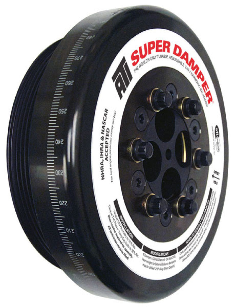 ATI Damper - 8.074in - Steel - 8 Grv - Cummins - 4BT - 6BT - 3.9L - 5.9L - 3 Ring - Diesel - Engine Components