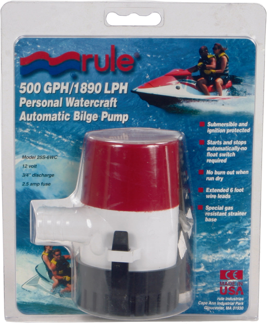 Rule Automatic Bilge Pump 500 Gph - Watercraft Collection