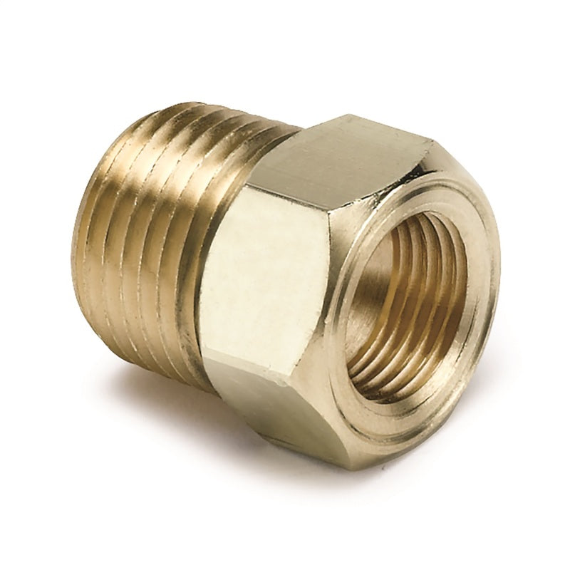 AutoMeter Autometer 1/2 inch NPT Male Brass for Mechanical Temp. Gauge Adapter - Gauges & Pods