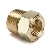 AutoMeter Autometer 1/2 inch NPT Male Brass for Mechanical Temp. Gauge Adapter - Gauges & Pods