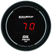 AutoMeter Autometer Black 0-100 psi Digital Oil Pressure Gauge - Gauges & Pods