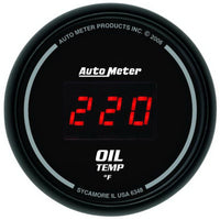 AutoMeter Autometer Black 0-400F Digital Oil Temp Gauge - Gauges & Pods
