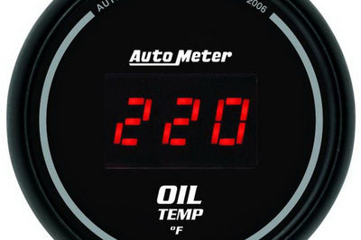AutoMeter Autometer Black 0-400F Digital Oil Temp Gauge - Gauges & Pods