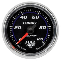 AutoMeter Autometer Cobalt 52mm 100 PSI Electronic Fuel Pressure Gauge - Gauges & Pods