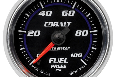 AutoMeter Autometer Cobalt 52mm 100 PSI Electronic Fuel Pressure Gauge - Gauges & Pods