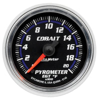 AutoMeter Autometer Cobalt 52mm 2000 Deg F Electronic Pyrometer Gauge - Gauges & Pods