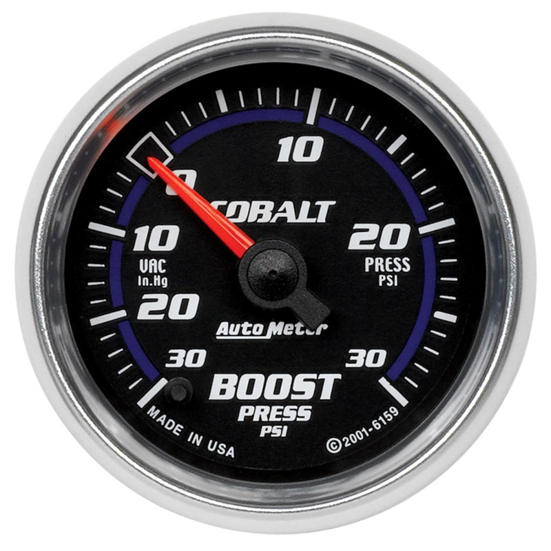 AutoMeter Autometer Cobalt 52mm 30 PSI Electronic Boost Gauge - Gauges & Pods