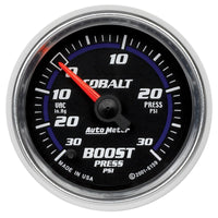 AutoMeter Autometer Cobalt 52mm 30 PSI Electronic Boost Gauge - Gauges & Pods