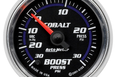 AutoMeter Autometer Cobalt 52mm 30 PSI Electronic Boost Gauge - Gauges & Pods