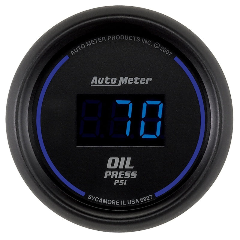 AutoMeter Autometer Cobalt Digital 52.4mm Black 0-100psi Oil Pressure Gauge - Gauges & Pods