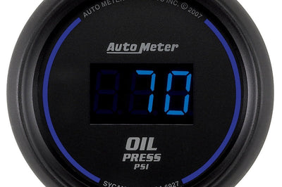 AutoMeter Autometer Cobalt Digital 52.4mm Black 0-100psi Oil Pressure Gauge - Gauges & Pods