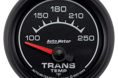 AutoMeter Autometer ES 2-1/16in 100-250 Degree F Transmission Temperature Gauge - Gauges & Pods