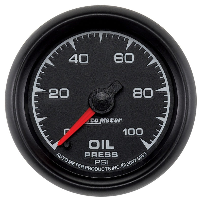 AutoMeter Autometer ES 52.4mm 0-100 PSI Oil Pressure Gauge - Gauges & Pods