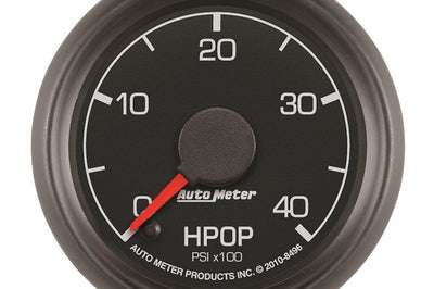 AutoMeter Autometer Factory Match Ford 52.4mm Full Sweep Electronic 0-4000 PSI Diesel HPOP Pressure Gauge - Gauges &