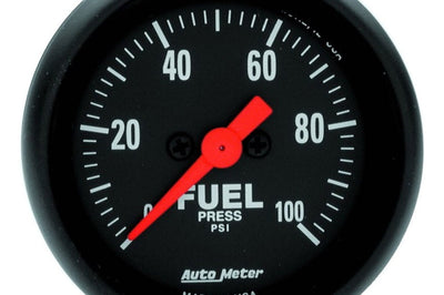 AutoMeter Autometer FSE 52.4mm 0-100 PSI w/o Peak & Valley Fuel Press Gauge - Gauges Pods