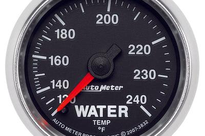 AutoMeter Autometer GS 52mm 120-240 Deg F Mechanical Water Temperature Gauge - Gauges & Pods