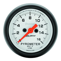 AutoMeter Autometer Phantom 52mm 1600 Deg F Electronic EGT Gauge Kit - Gauges & Pods
