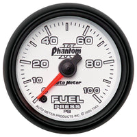 AutoMeter Autometer Phantom II 52.4mm Full Sweep Electronic 0-100psi Fuel Pressure Guage - Gauges & Pods