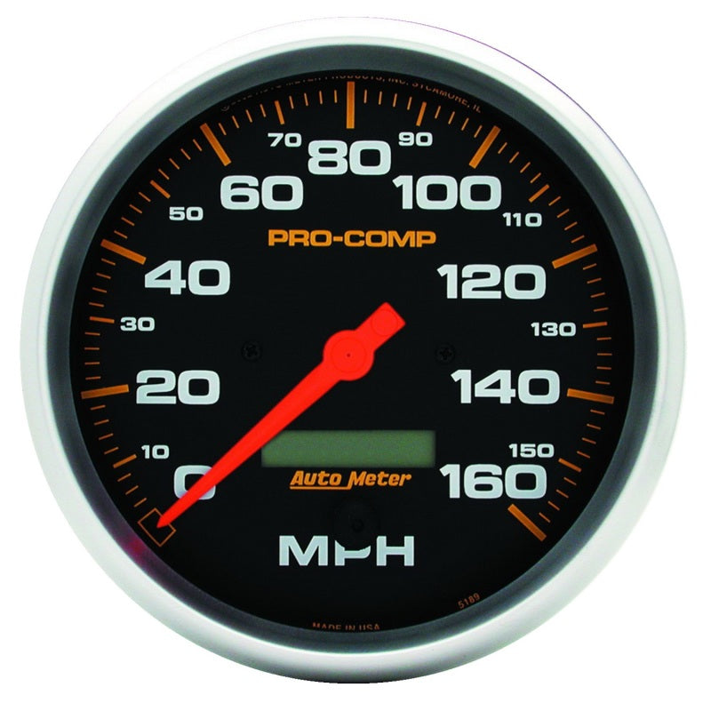 AutoMeter Autometer Pro-Comp 3 3/8in 160mph Electric Speedometer w/ LCD Odometer - Gauges & Pods