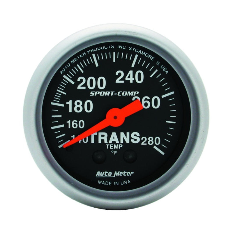 AutoMeter Autometer Sport Comp 140-280F Trans Temp Gauge - Gauges & Pods