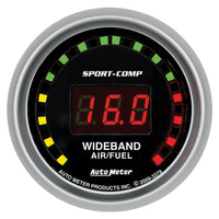AutoMeter Autometer Sport-Comp 52mm Digital Wideband Air/Fuel Ratio Street Gauge - Gauges & Pods