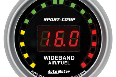 AutoMeter Autometer Sport-Comp 52mm Digital Wideband Air/Fuel Ratio Street Gauge - Gauges & Pods