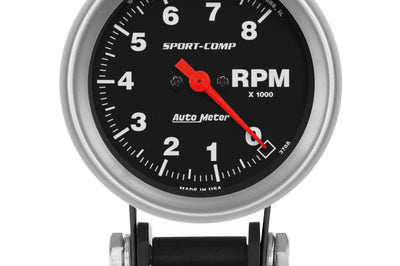 AutoMeter Autometer Standard 2-5/8in 8,000 RPM Pedestal Mount Tachometer Sport Comp - Gauges & Pods