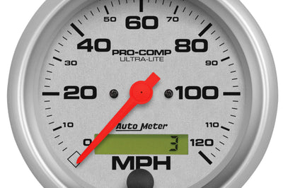 AutoMeter Autometer Ultra-Lite 3-3/8in 120mph Electrical Speedometer - Gauges & Pods
