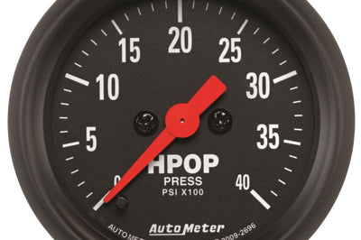 AutoMeter Autometer Z Series 2-1/16in 4K PSI High Pressure Oil Pump Gauge w/ Digital Stepper Motor - Gauges & Pods