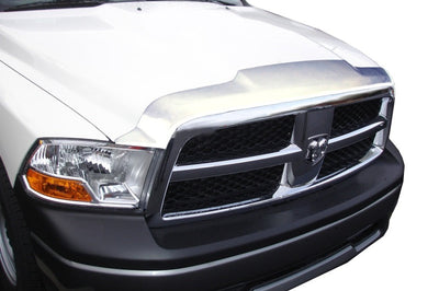 AVS 02-08 Dodge RAM 1500 Aeroskin Low Profile Hood Shield - Chrome - Deflectors