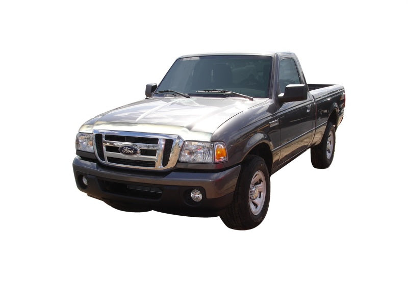 AVS 04-12 Ford Ranger Aeroskin Low Profile Hood Shield - Chrome - Deflectors