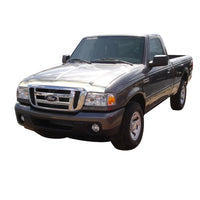 AVS 04-12 Ford Ranger Aeroskin Low Profile Hood Shield - Chrome - Deflectors