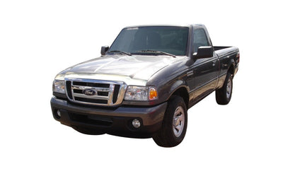 AVS 04-12 Ford Ranger Aeroskin Low Profile Hood Shield - Chrome - Deflectors