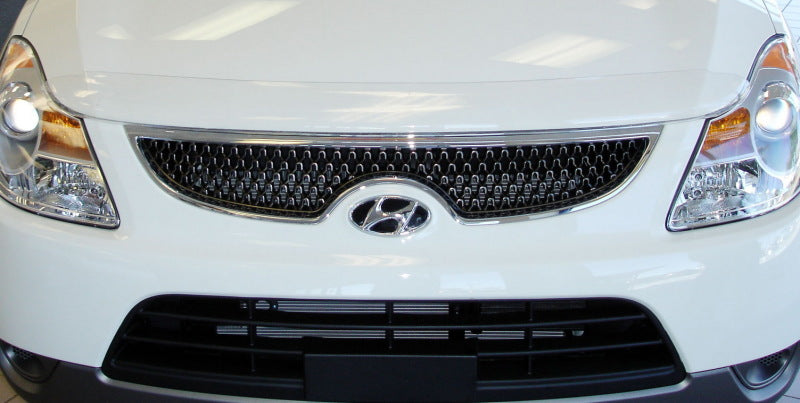 AVS 07-11 Hyundai Veracruz High Profile Bugflector II Hood Shield - Smoke - Deflectors